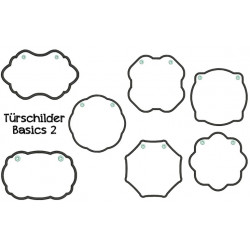 Stickserie ITH - Basic Türschilder 2